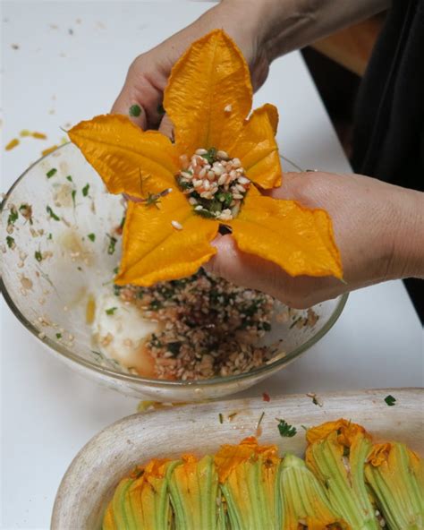 Stuffed Zucchini Flowers Living Simply