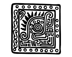 Resultado de imagen para grecas mayas Símbolos mayas Aztecas dibujos