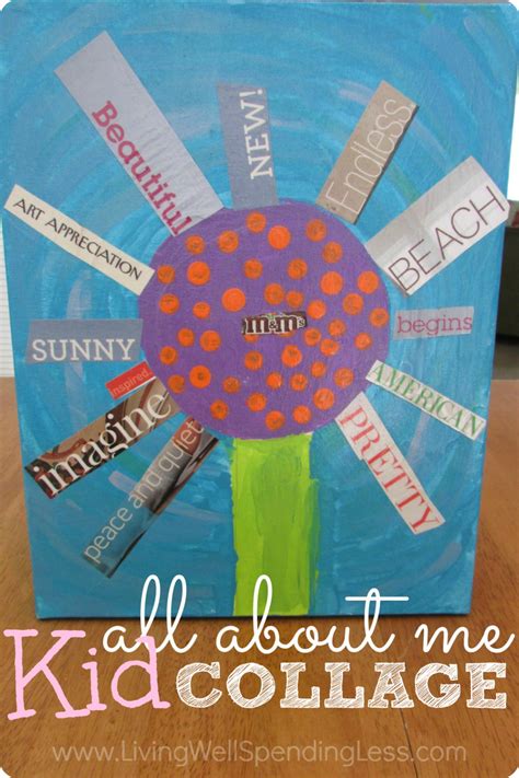 Hope you find a few that are just right for you and your little ones. All About Me Kid Collage - Living Well Spending Less®