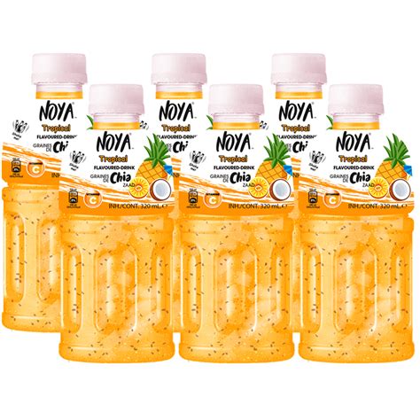 Noya Drink Tropical Chia 6 X 320ml Snuffelstore