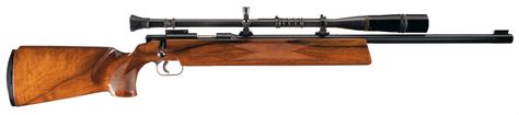 Anschutz Model Match 54 Bolt Action Rifle With Lyman Scope