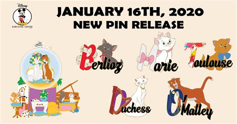 Character Names Series 4 Disney Employee Center Pins Disney Pins Blog