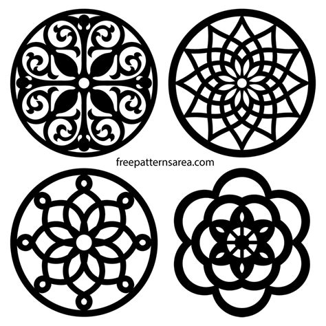 C48 Trivet Scroll Saw Pattern Pdf Dxf Svg Eps Carving And Whittling