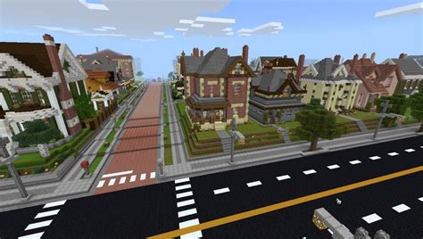 The Neighborhood Mcpe Map All For Minecraft Pe Game