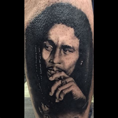 Bob Marley Portrait Braggs Tattoo Work Tattoo Studio Portrait Tattoo