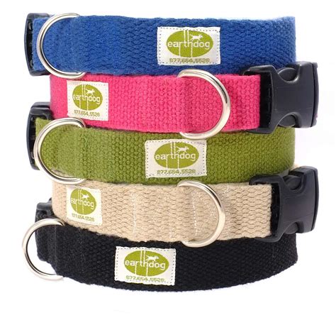 Solid Hemp Adjustable Collars | Eco Friendly Dog Collars