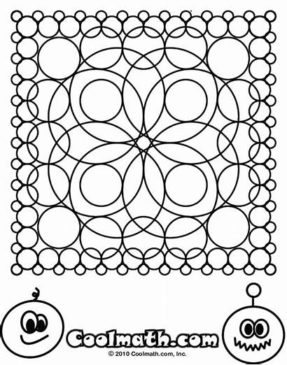 Coloring Pages Math Middle Geometric Sheets Printable