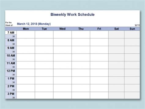 Monthly Work Schedule Template Excel Addictionary