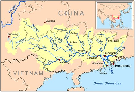 Maps Of Rivers In China