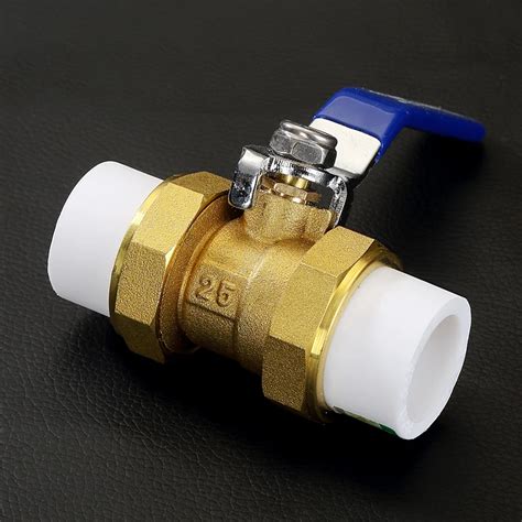 All Copper Ppr Pipe Fittings Double Headed Copper Ball Valve 25mm Hot