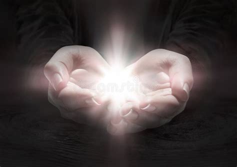 Light In The Hands Stock Photo Image Of Release Hands 30422664
