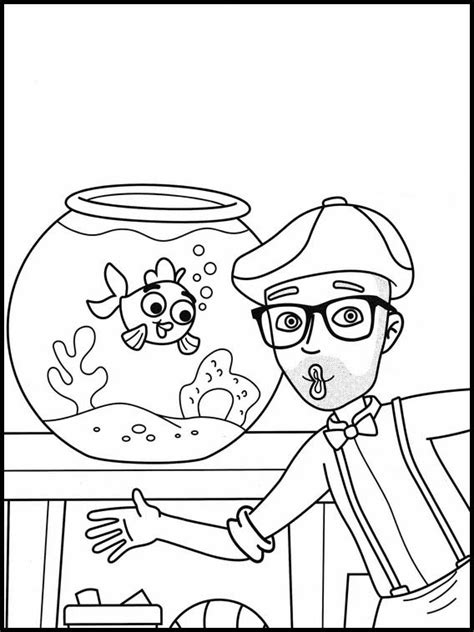 Free Printable Coloring Pages Blippi 9