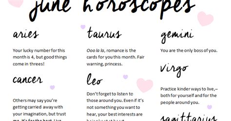 June Horoscopes The Losers Guide To Life