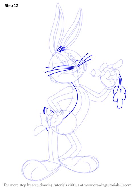 Step By Step How To Draw Bugs Bunny DrawingTutorials Com