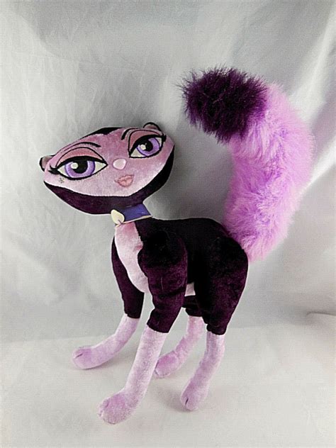Bratz Petz Catz Plush Bobble Head Poseable Bendable Cat Purple Pink