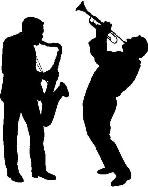 Music Silhouette Clipart Silhouette Jazz Art Music Silhouette