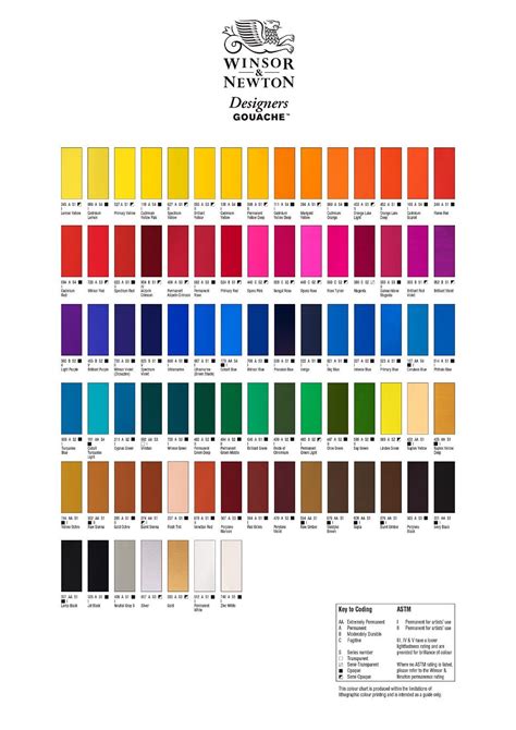 √ Folk Art Acrylic Paint Color Chart