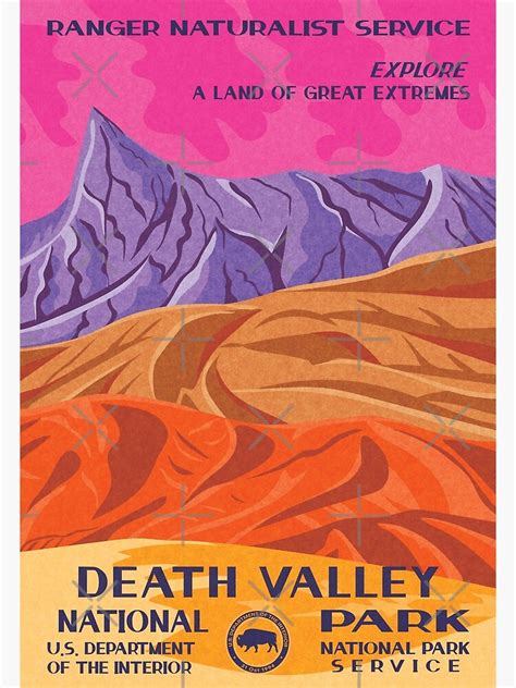 Death Valley National Park Vintage Wpa Poster Poster For Sale By