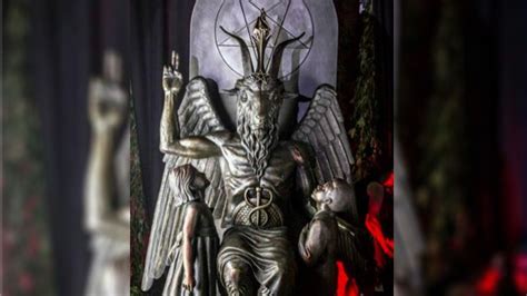 Hundreds Gather For Unveiling Of Satanic Statue In Detroit On Air