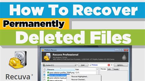 How To Recover Permanently Deleted Files For Free Youtube