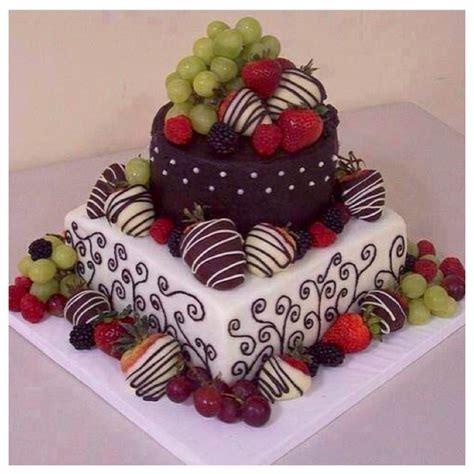 Cake Idea W Fresh Fruit Yummy Cakes Raspberry Cake