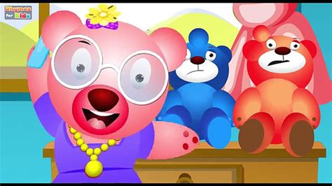 Five Little Teddy Bears Nursery Rhyme Видео Dailymotion