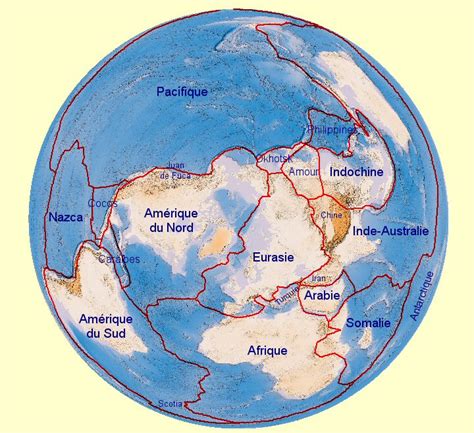 Carte Des Plaques Tectoniques