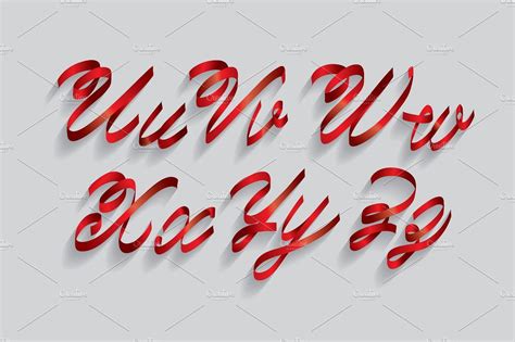 Ribbon Typography Hand Lettering Fonts Typography Hand Lettering