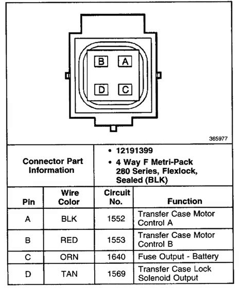 Chevy 4wd Actuator Wiring Diagram