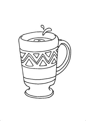 6 schattig heks op bezemsteel kleurplaat 04522 kayra examples. Coffee Cup Coloring Page