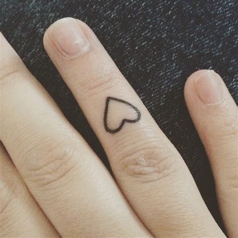 Love Heart Tattoo On Finger Tattoo Design