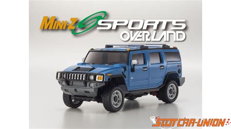 Kyosho Mini Z Overland Mv01 Sports Hummer H2 Blue Kt19 Slot Car Union