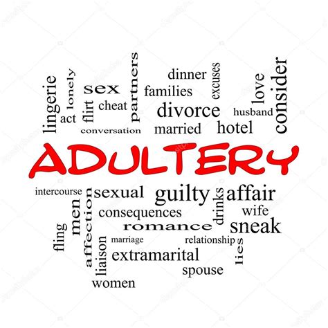 Adultery Word Cloud Concept In Red Caps Stock Photo By ©mybaitshop 42887349