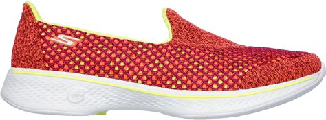 Skechers Go Walk 4 Kindle Pink Lime 14145 Pklm Womens Trainers