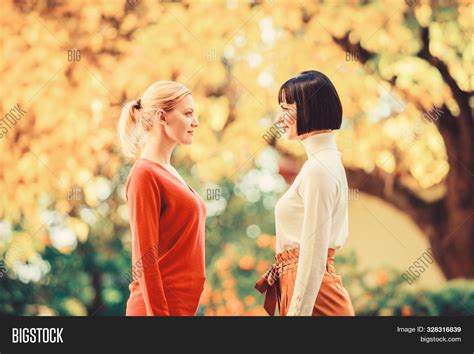 Two Women Facing Each Image And Photo Free Trial Bigstock