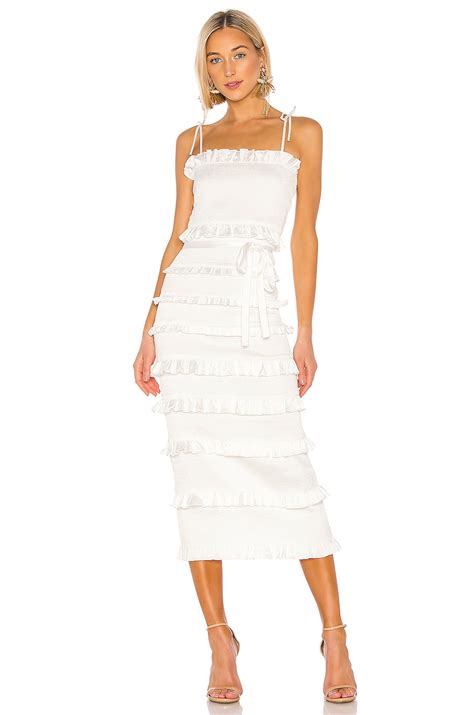 V Chapman Lily Dress In White Revolve