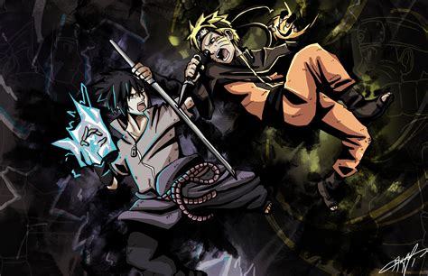 Naruto Vs Sasuke By Mikuru