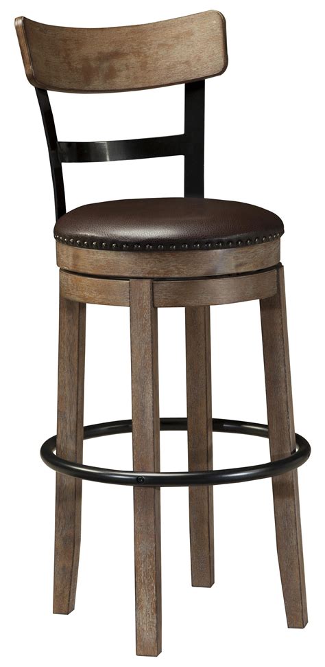 Based on the furniture and space in your office or home, pick a bar stool that's the right size for your room. Signature Design by Ashley Pinnadel Tall Upholstered ...