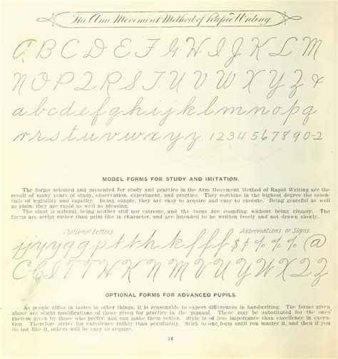 1800 Cursive Alphabet