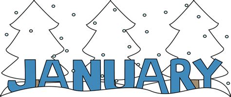 Winter Month of January Clip Art - Winter Month of January ...