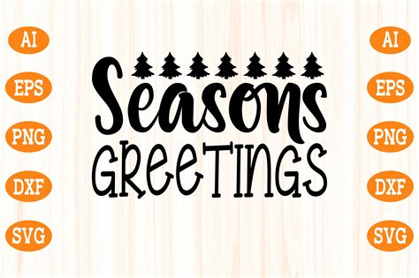 Seasons Greetings Svg Graphic By Design Art · Creative Fabrica