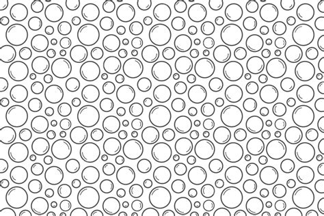 Premium Vector Outline Bubbles Draw Pattern