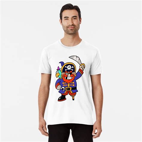 Cartoon Pirate With Peg Leg And Parrot T Shirt By Gravityx9 Redbubble