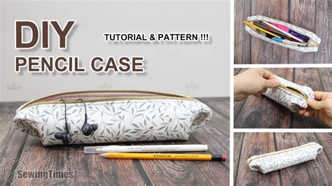 Diy Cool Pencil Case Zippered Pen Pouch Tutorial And Sewing Pattern