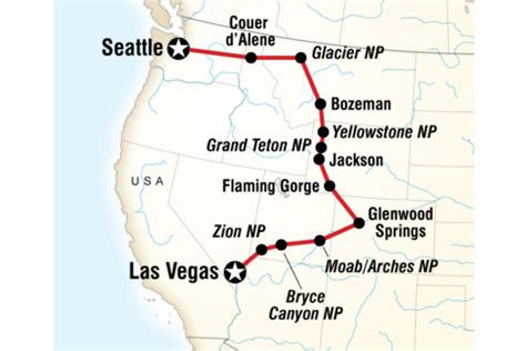 Best National Park Road Trip Map Best Event In The World
