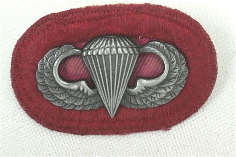 06 Us Airborne Jump Wing Oval Parachute Badge Parachutist Badge Jump
