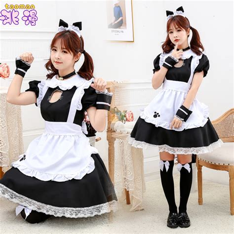 Cat Maid Costume Cosplayclothing Japanese Sexy Black And White Clothing