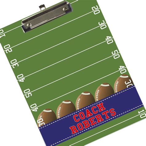 Personalized Football Clipboard Personalized Clipboards Personalized