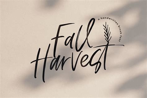 Fall Harvest Font With Extras Handwriting Fonts Creative Market