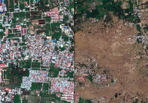 Satellite Images Reveal Extent Of Damage To Indonesia Following Tsunami Earthquake Video